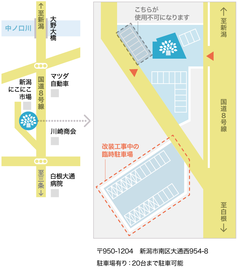 大通どうぶつ病院_地図_新潟市南区大通西954-8